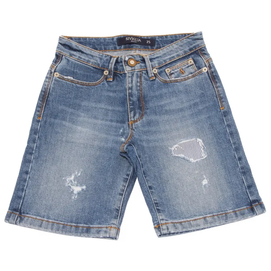 9489S bermuda bimbo jeans SIVIGLIA short pant kid