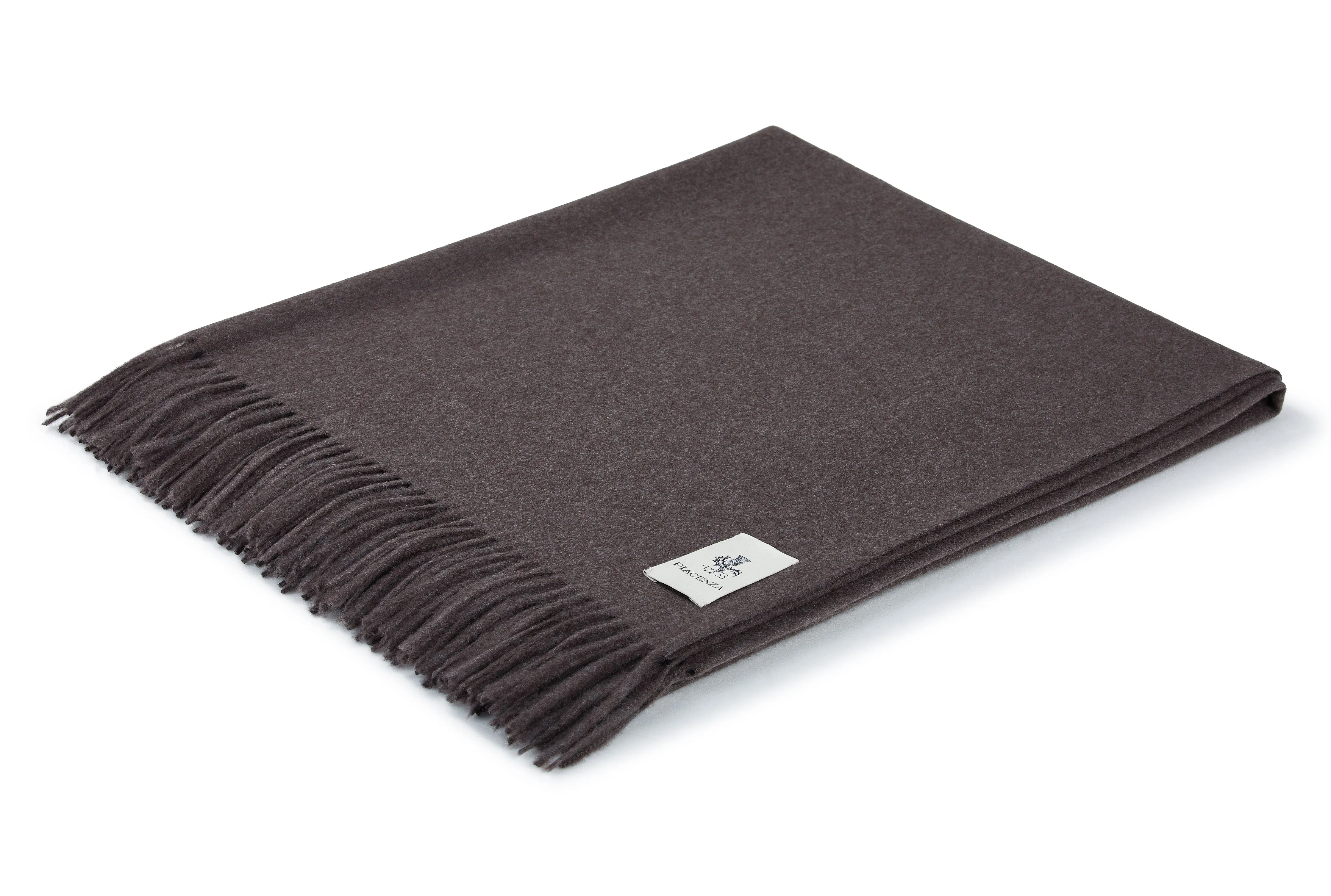 Aeternum Plaid grigio in puro Cashmere
