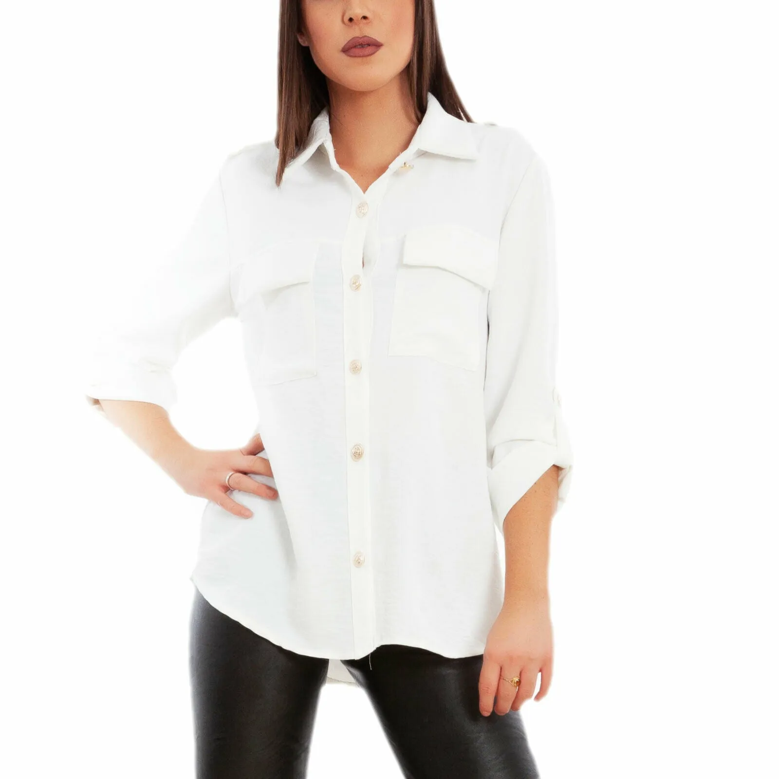 Camicia donna blusa bottoni JL-19129