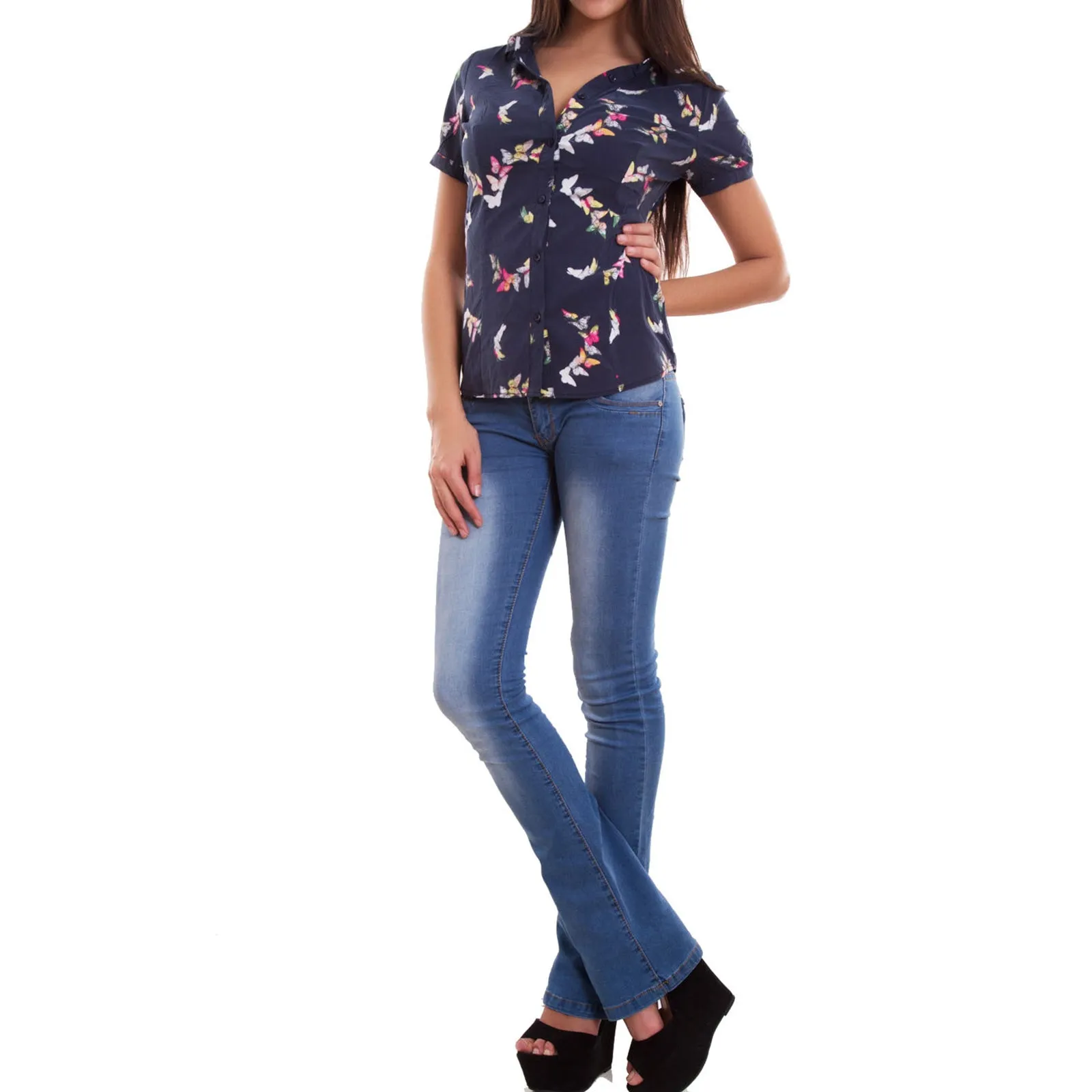 Camicia donna camicetta avvitata G-7219