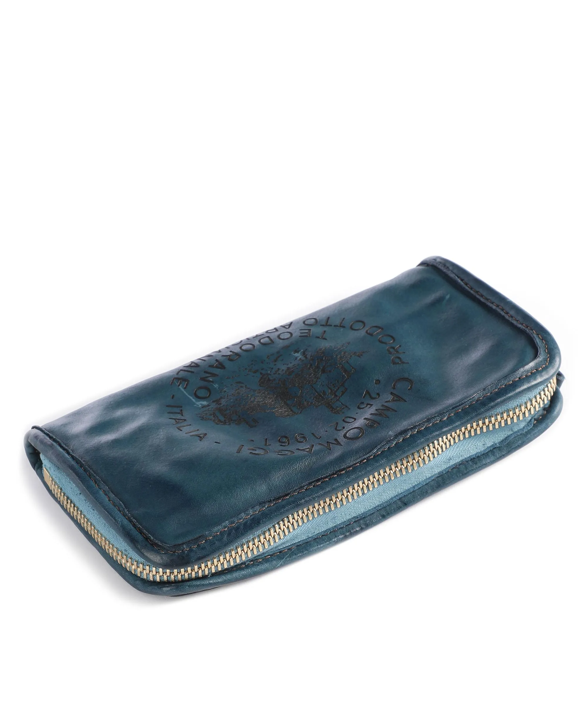  Campomaggi Portafoglio pelle bovina blu scuro  