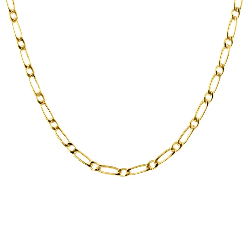 Catena L'homme Or Oro Giallo 375/1000 Maglia Alternata 1/1 50 cm 1409497