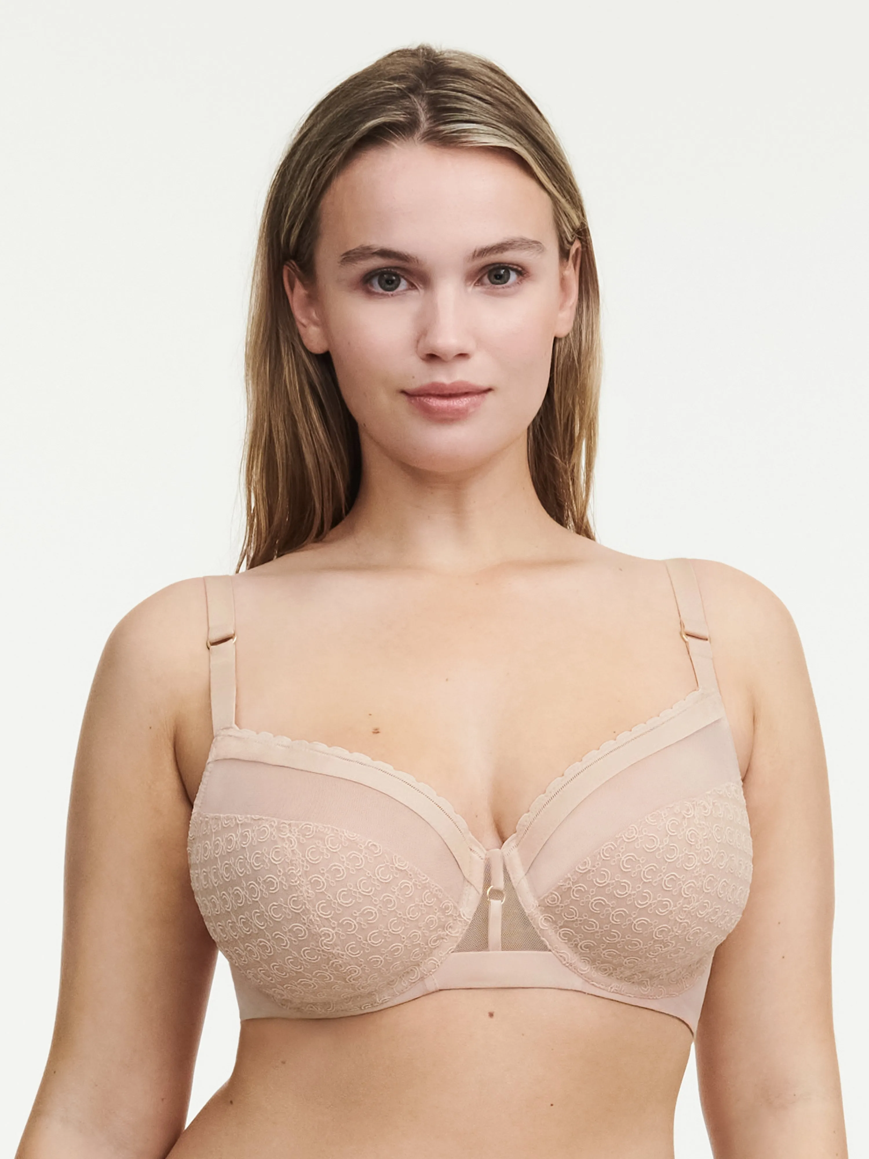  CHANTELLE   MONOGRAM - Soutien-gorge emboîtant broderie | Beige