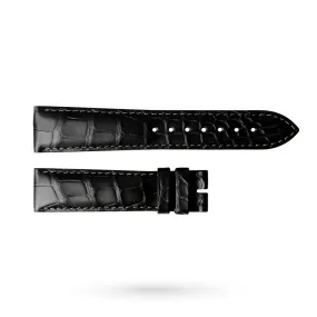 Cinturino originale Longines alligatore nero 20-18mm