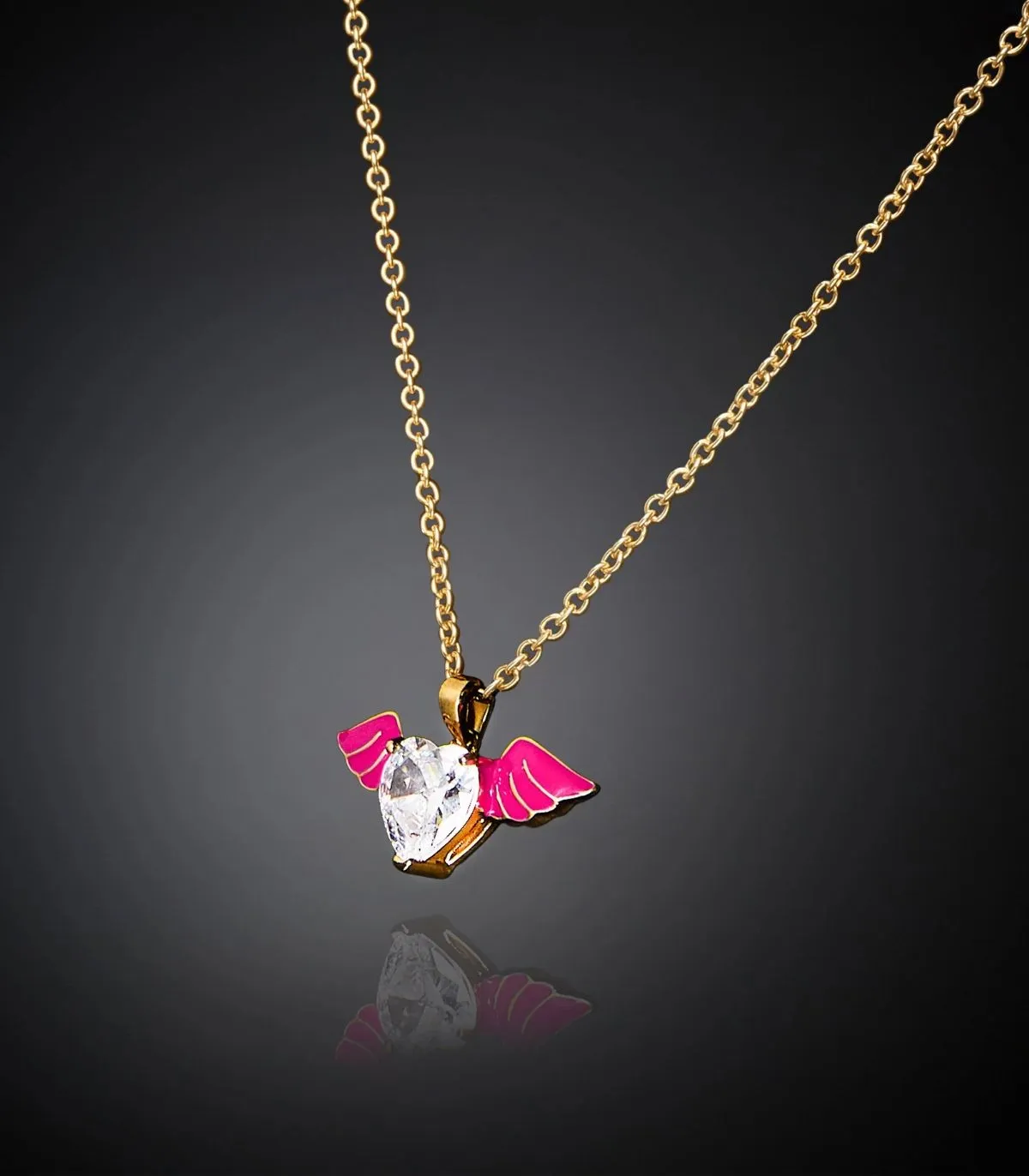 Collana Chiara Ferragni Cupido Pink Edizione Limitata Smalto Colorato J19AVH05