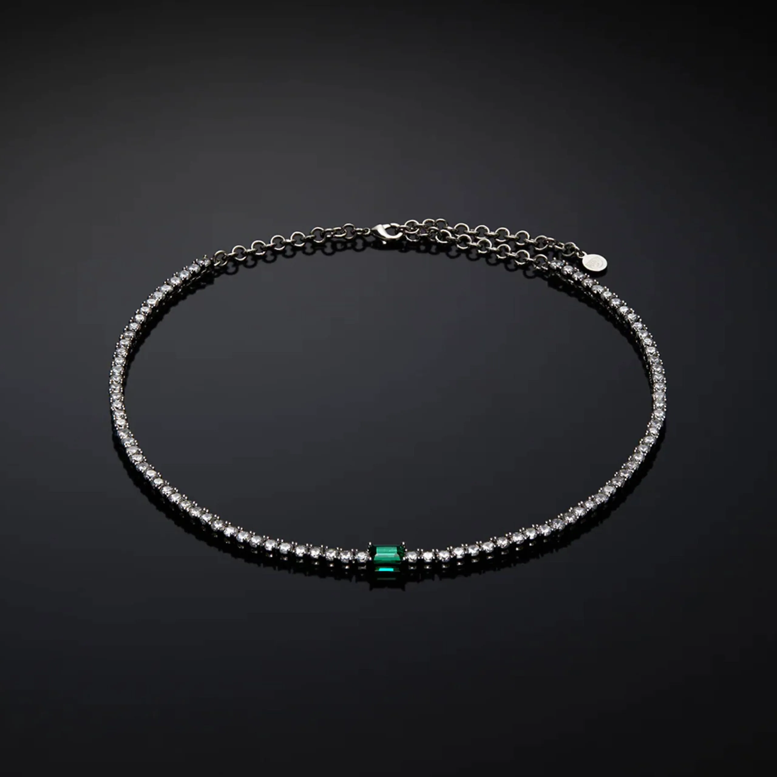 COLLANA GIROCOLLO TENNIS EMERALD CHIARA FERRAGNI