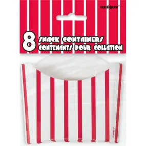 Contenitore per Dolci e Salati di Carta Bianco e Rosso - Cf. 8