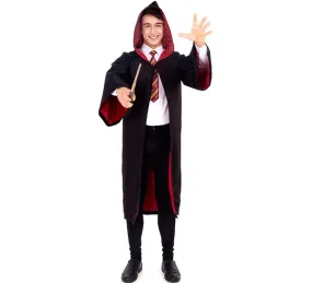 Costume da apprendista mago rosso per uomo