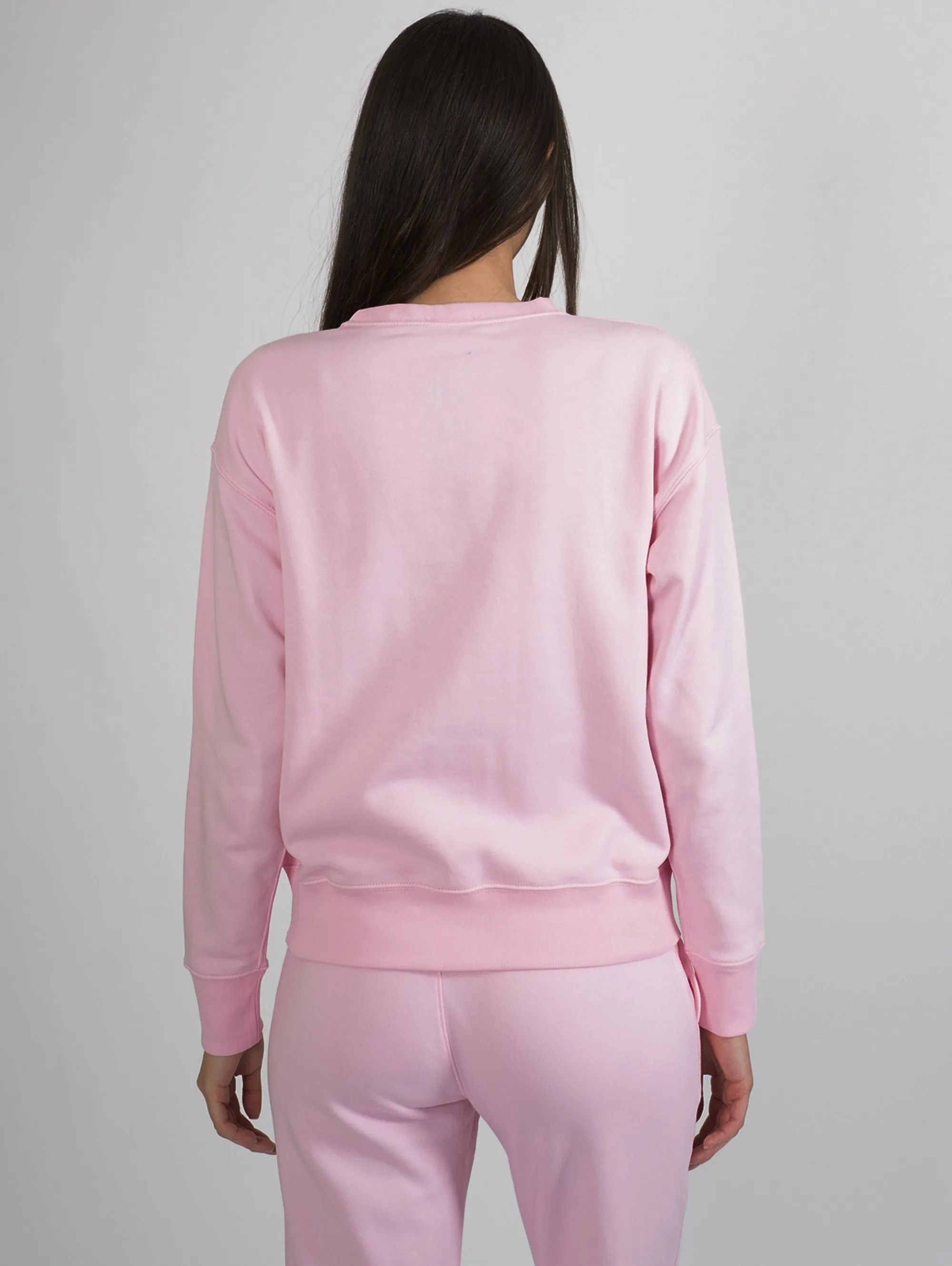 Felpa Girocollo Rosa