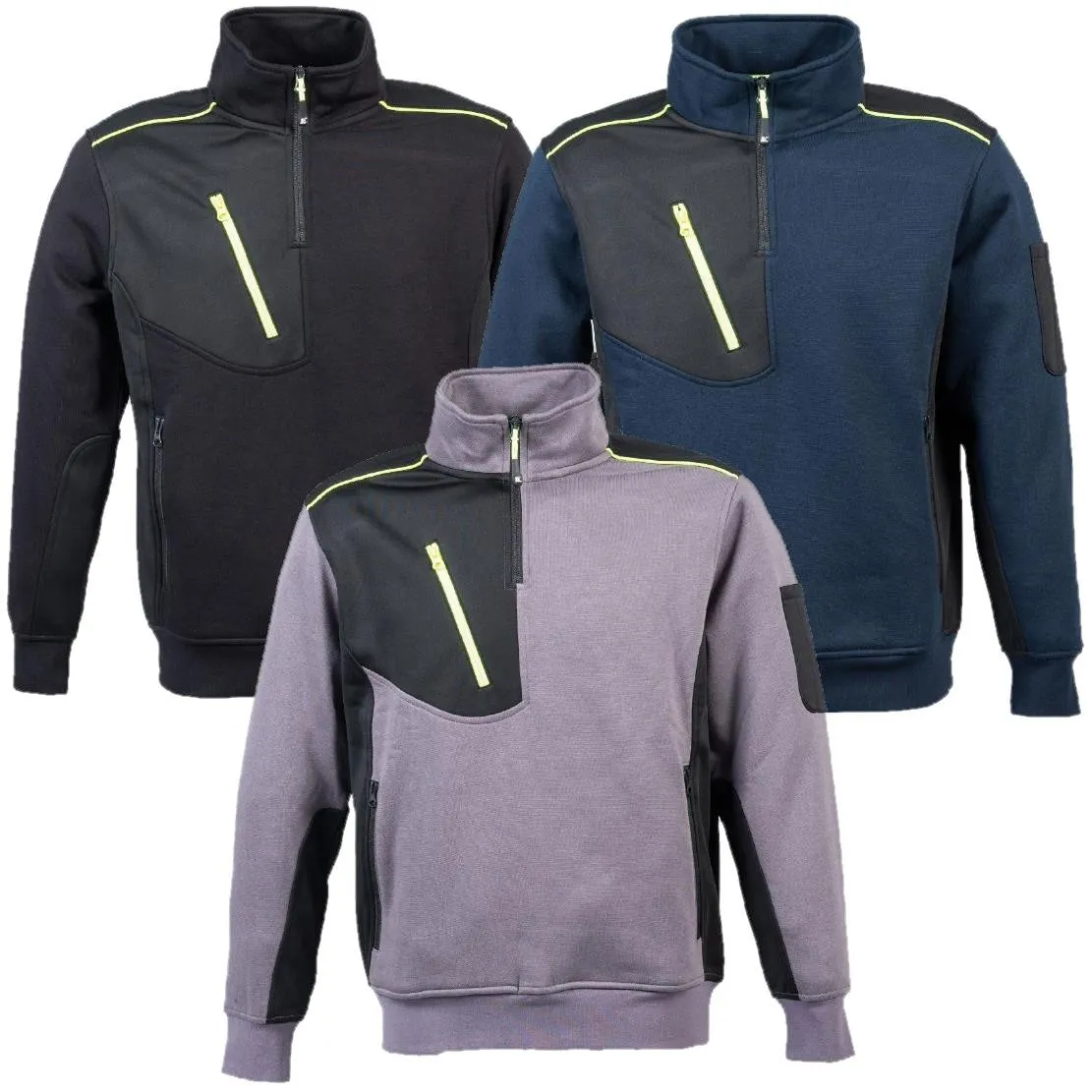 Felpa Milwaukee 1/2 Zip Linea Stretch JRC Personalizzabile Con Stampa e Ricamo PS 39311