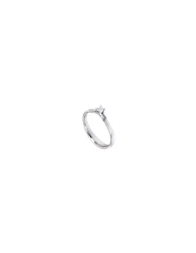 GOLAY collezione Infinite Love anello oro bianco e diamante ct. 0.10