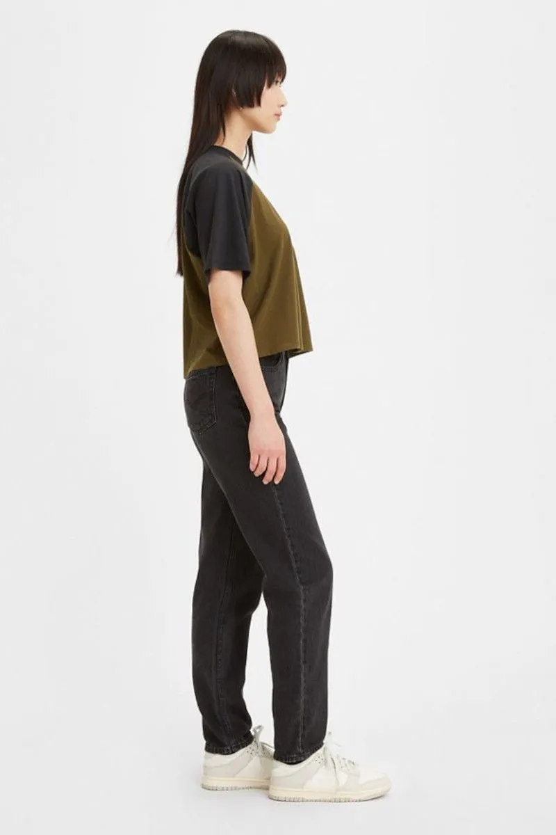 Jeans mom anni'80 L30 donna Nero