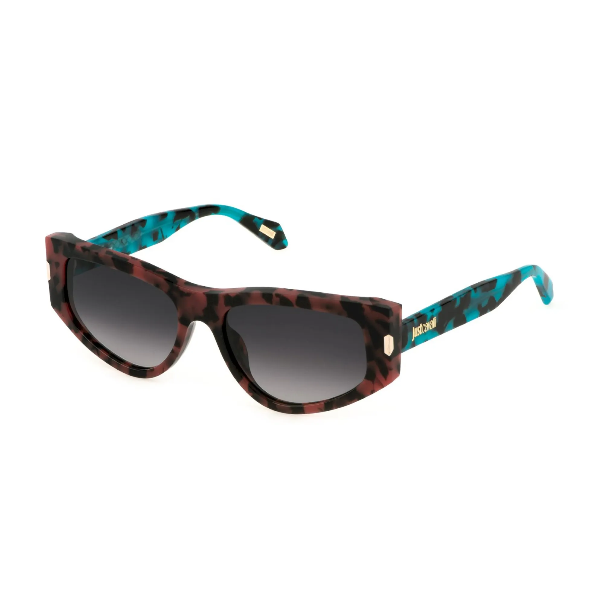   Just Cavalli SJC034 - 0795 Rosso Avana Medio Lucido | Occhiale Da Sole Unisex 