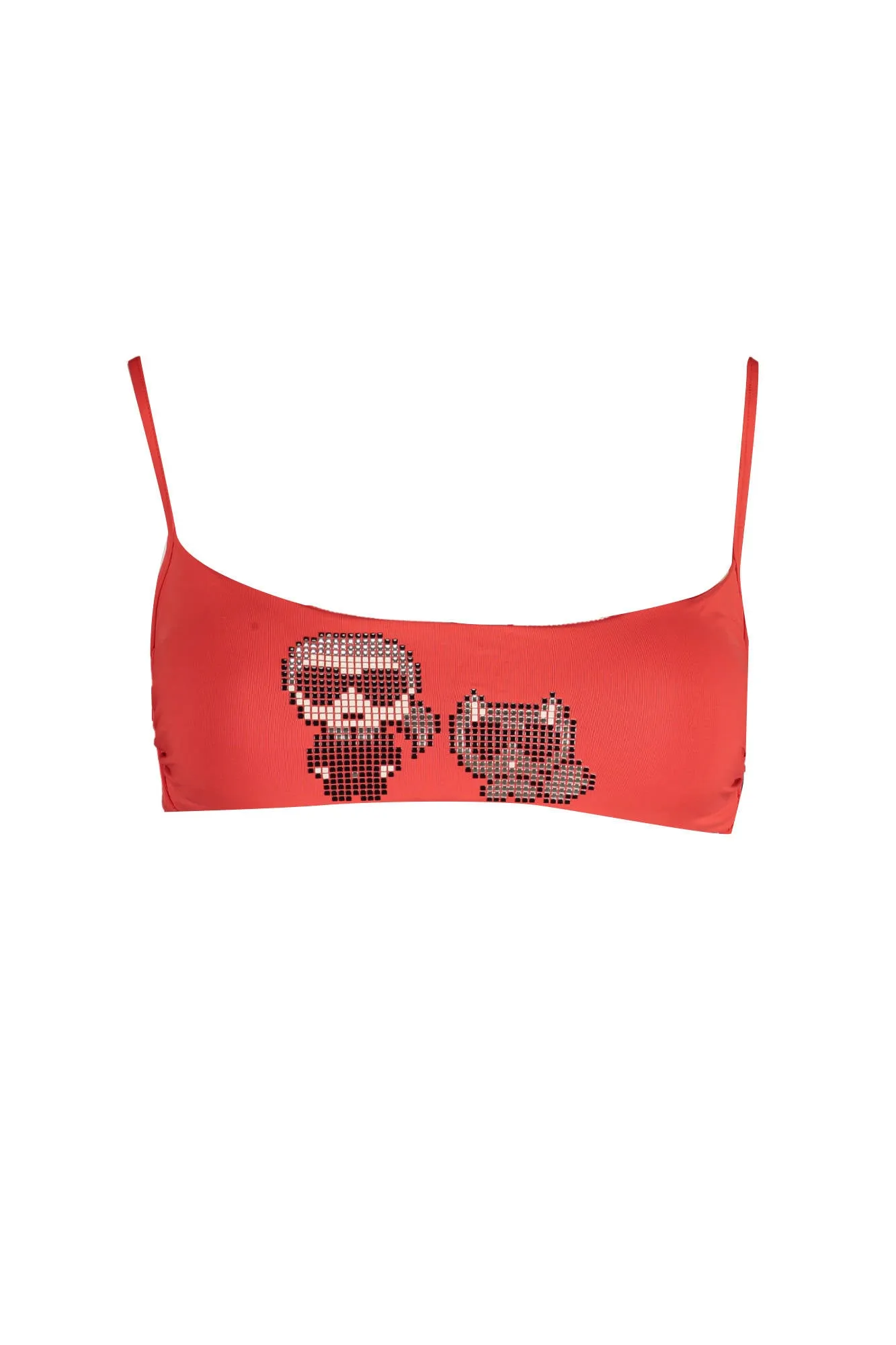 Karl Lagerfeld costume sopra rosso   