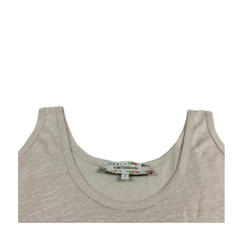 LA FEE MARABOUTEE Canotta Donna 100% lino art FA3115