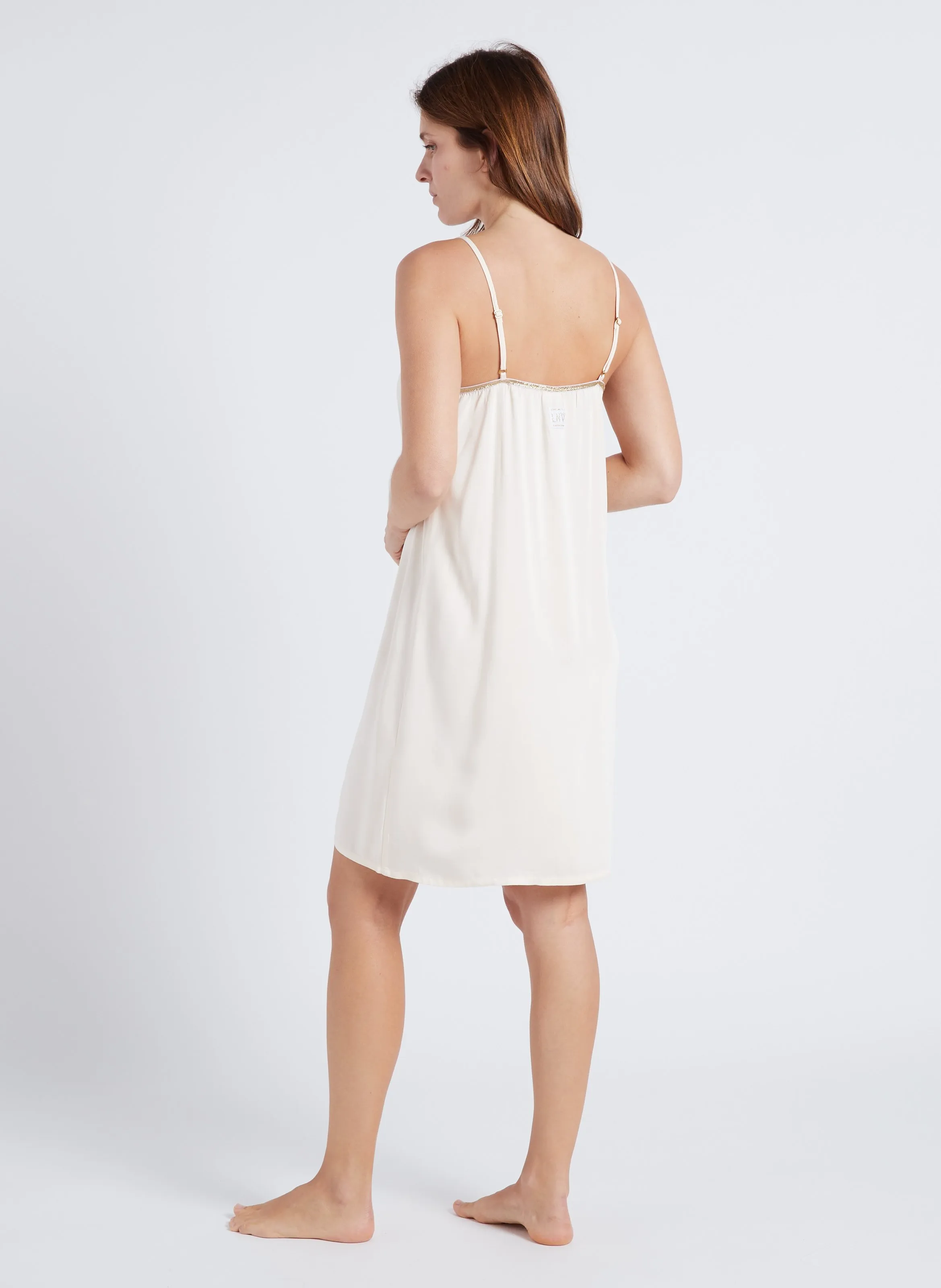  LA NOUVELLE   SIMONE - Babydoll scollo a V | Beige