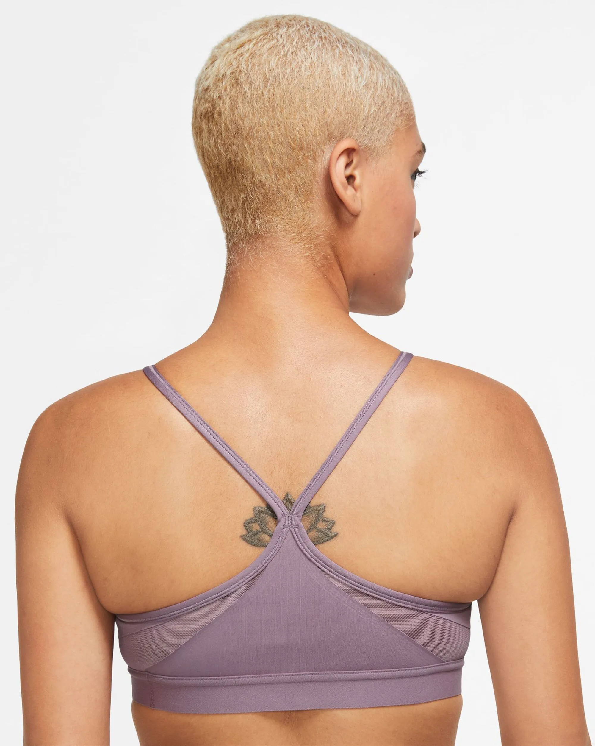 Nike Bra Sportivo Scollo a V Indy Dr-Fit Viola Donna