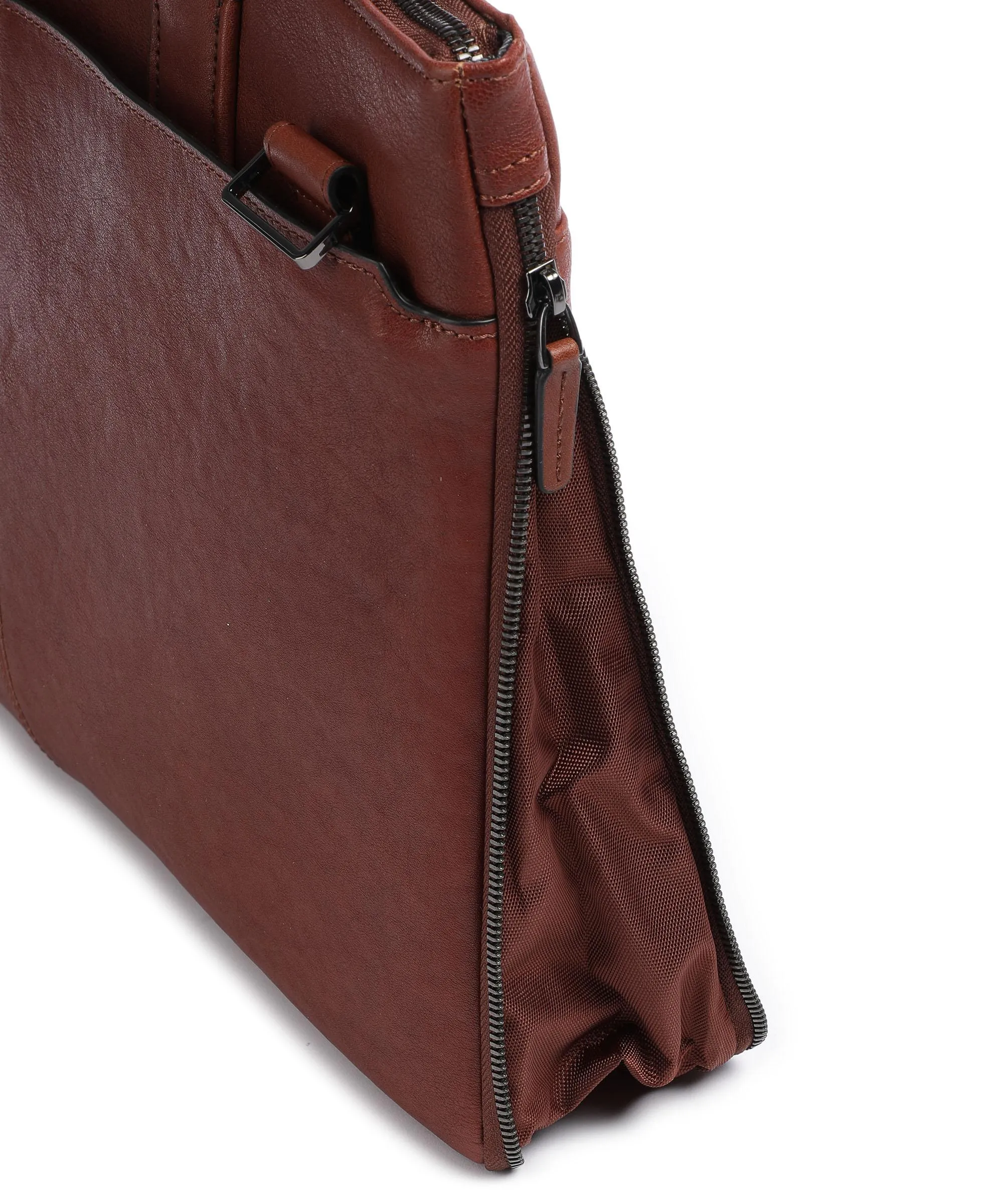  Piquadro Black Square Cartella 15″ pelle a grana fine tabacco  