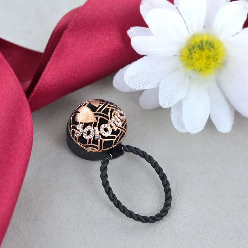 Portaocchiali in argento Solotuo Filigrana oro rosa Cuori AG4032