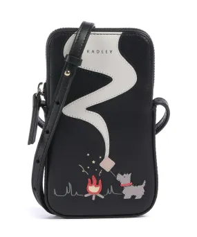  Radley London Toasting Marshmallows Borsetta porta cellulare pelle bovina nero  