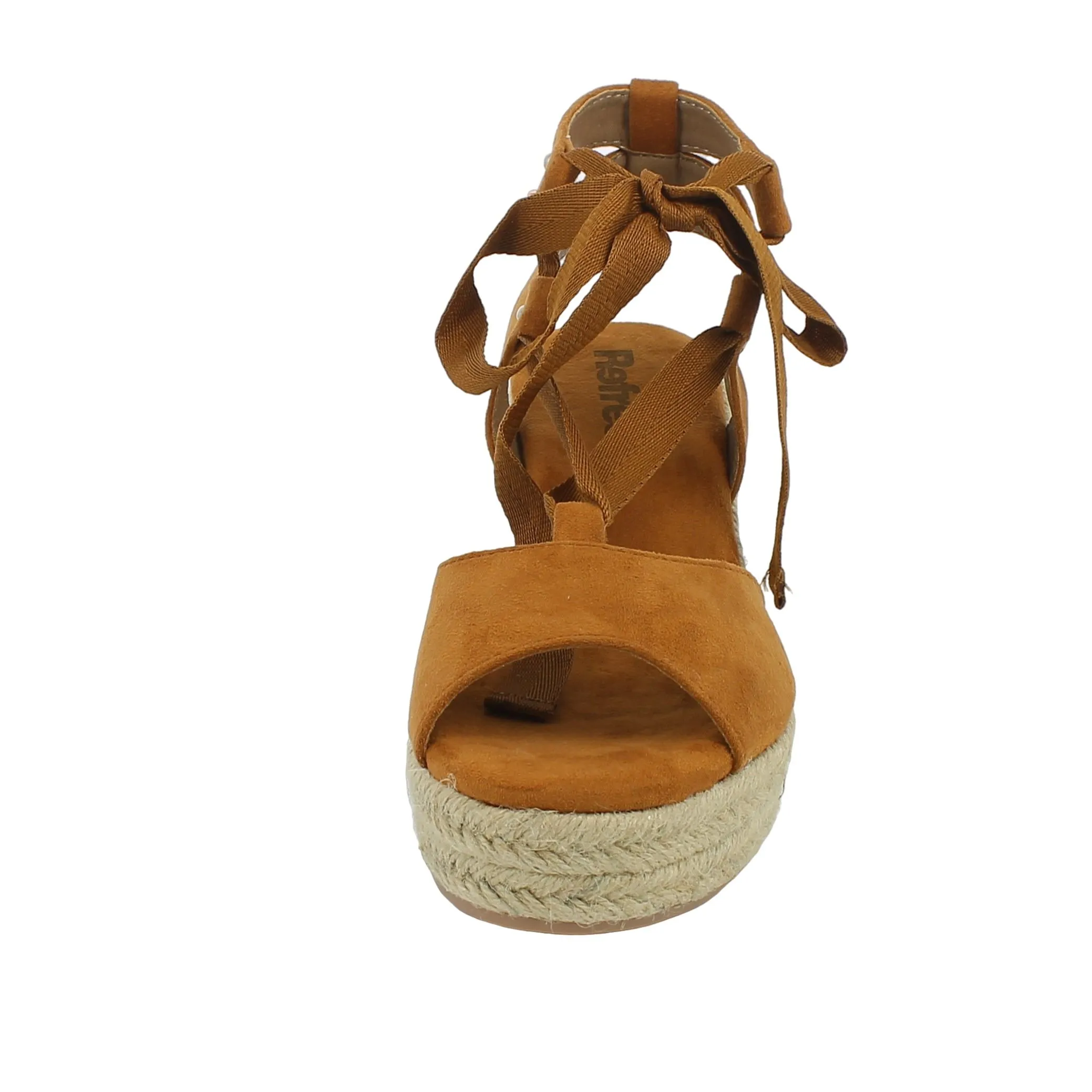 Refresh  Sandalo schiava cammello con zeppa in corda 