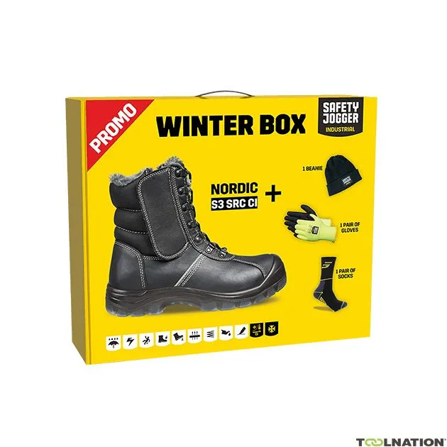 Safety Jogger PROMONORDI Scatola invernale Nordi Scarpa di sicurezza, cappello, guanti e calzini
