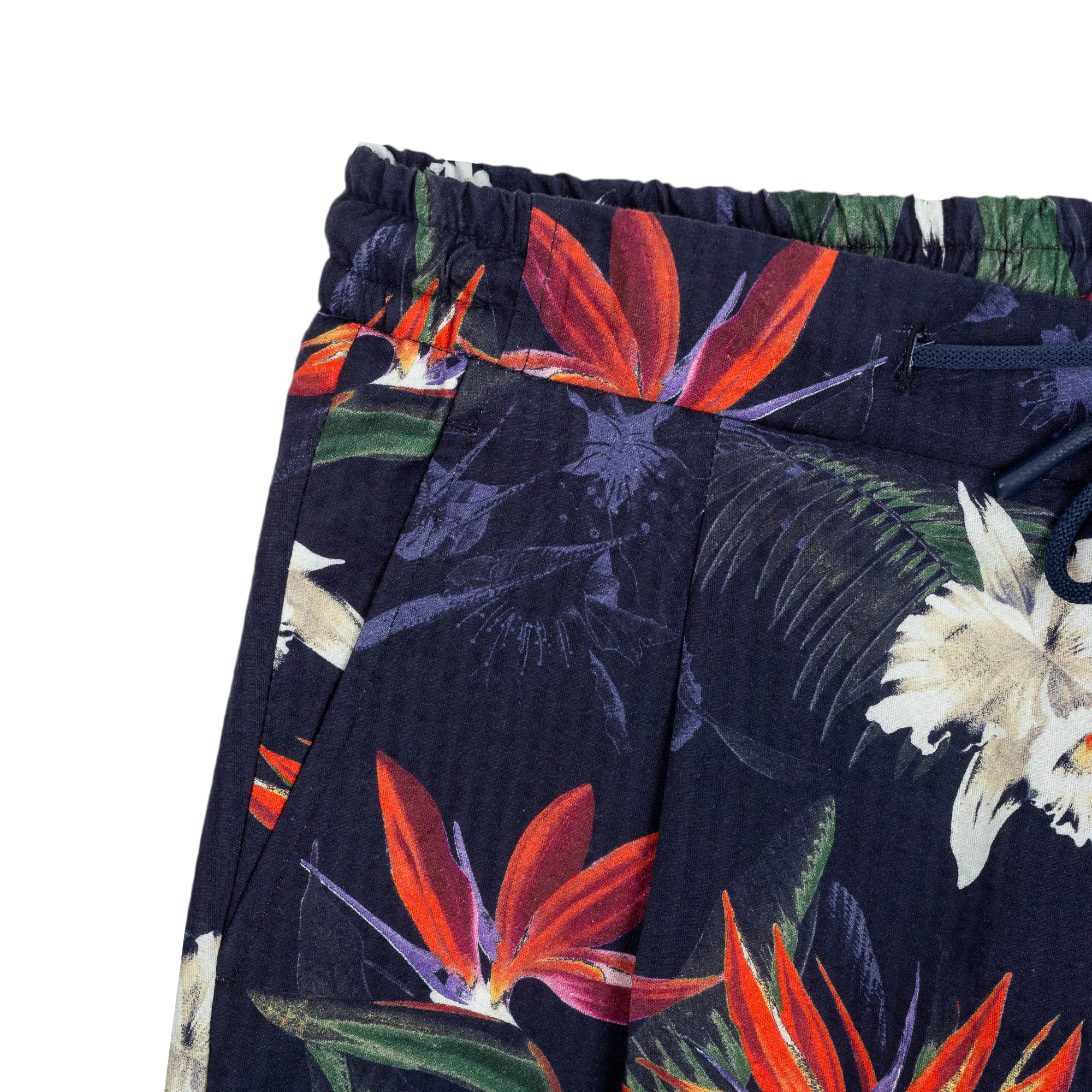 Shorts stampato floreale blu
