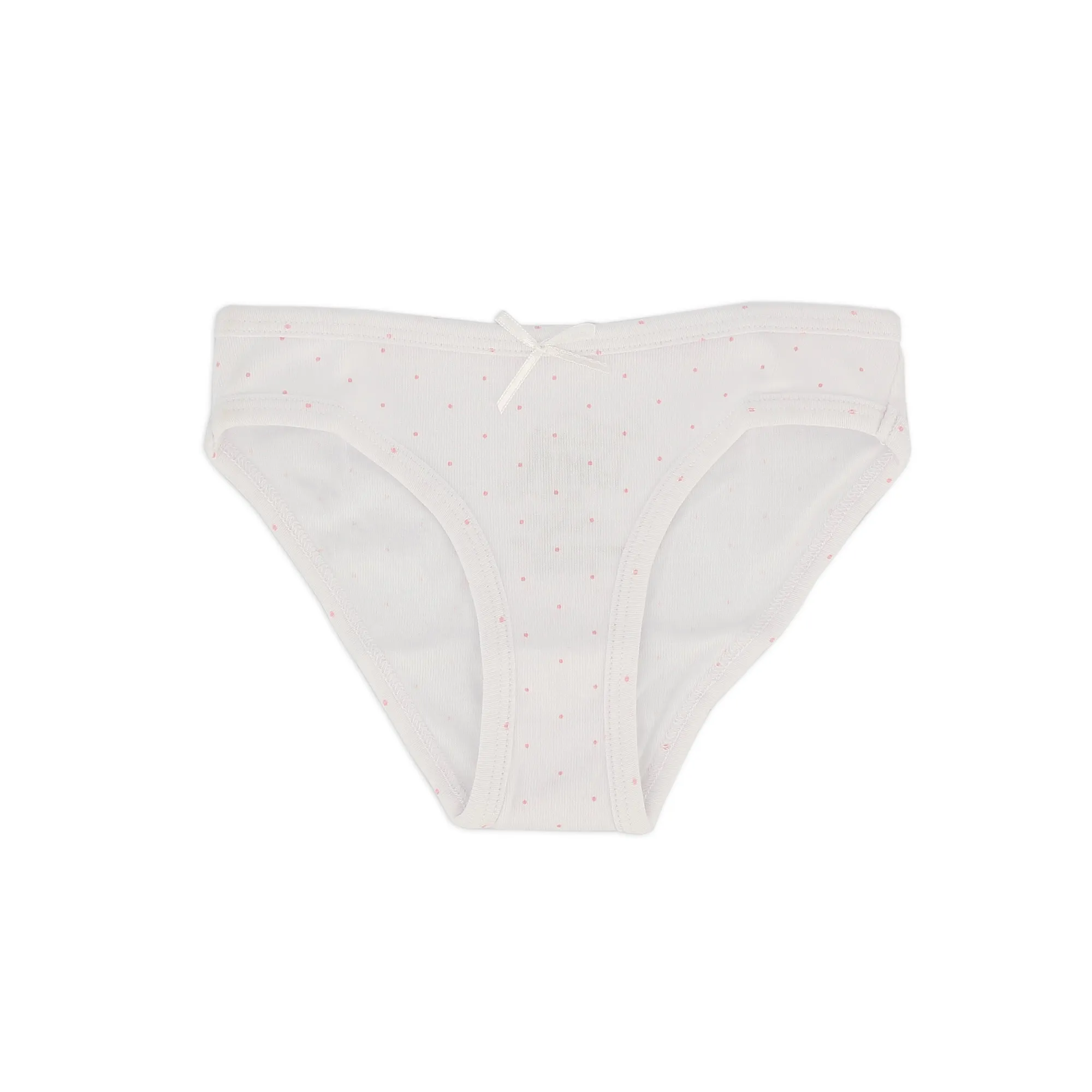 Slip in cotone da bambina, bianco            