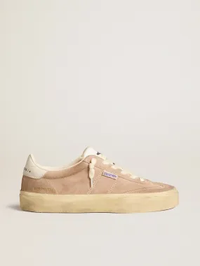 Soul Star Donna in suede di colore rosa con talloncino bianco