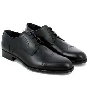 Super Varese  Scarpa stringata in Vitello Fox Nero con puntale 