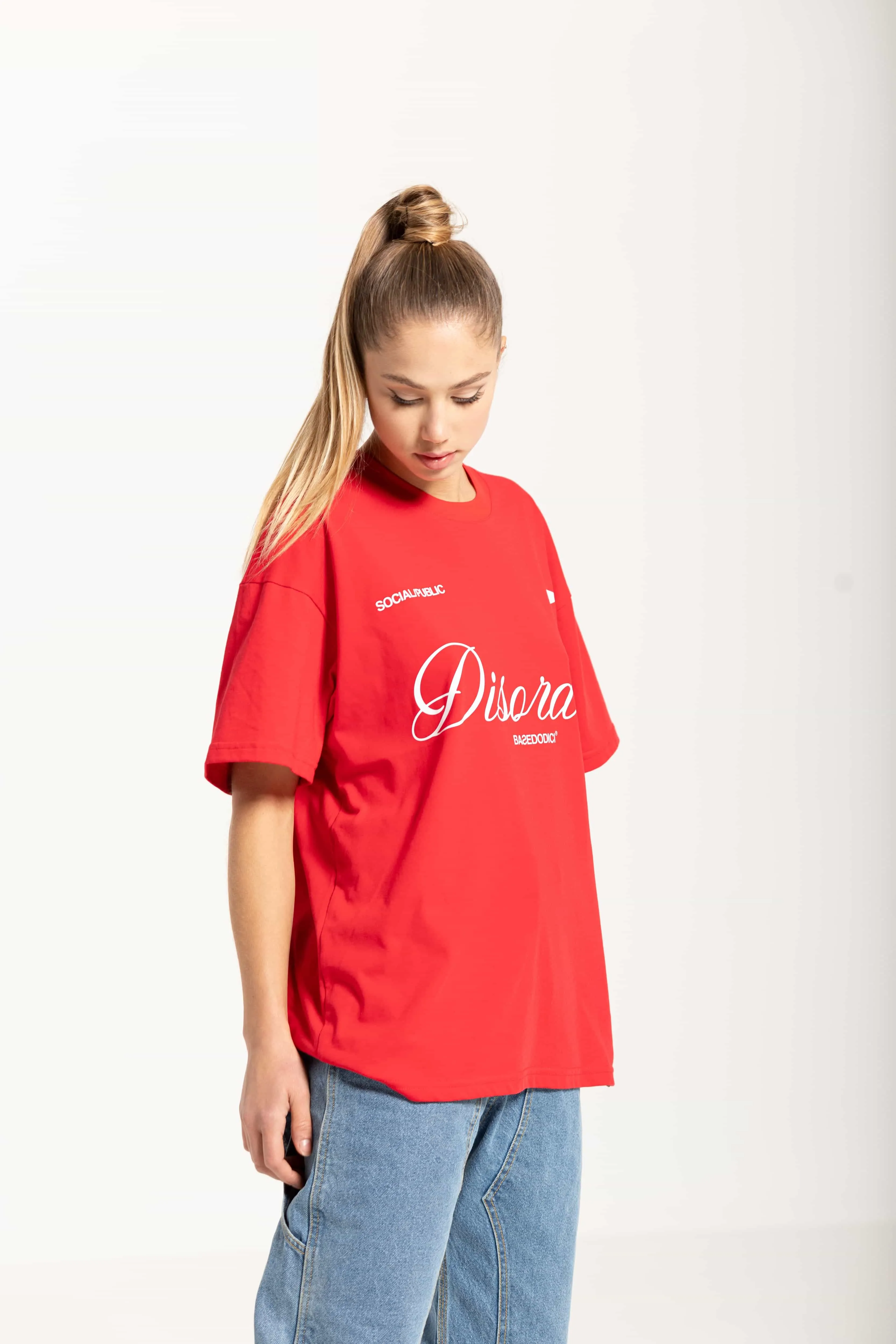 T-Shirt Boxy FOMO Disorders Red