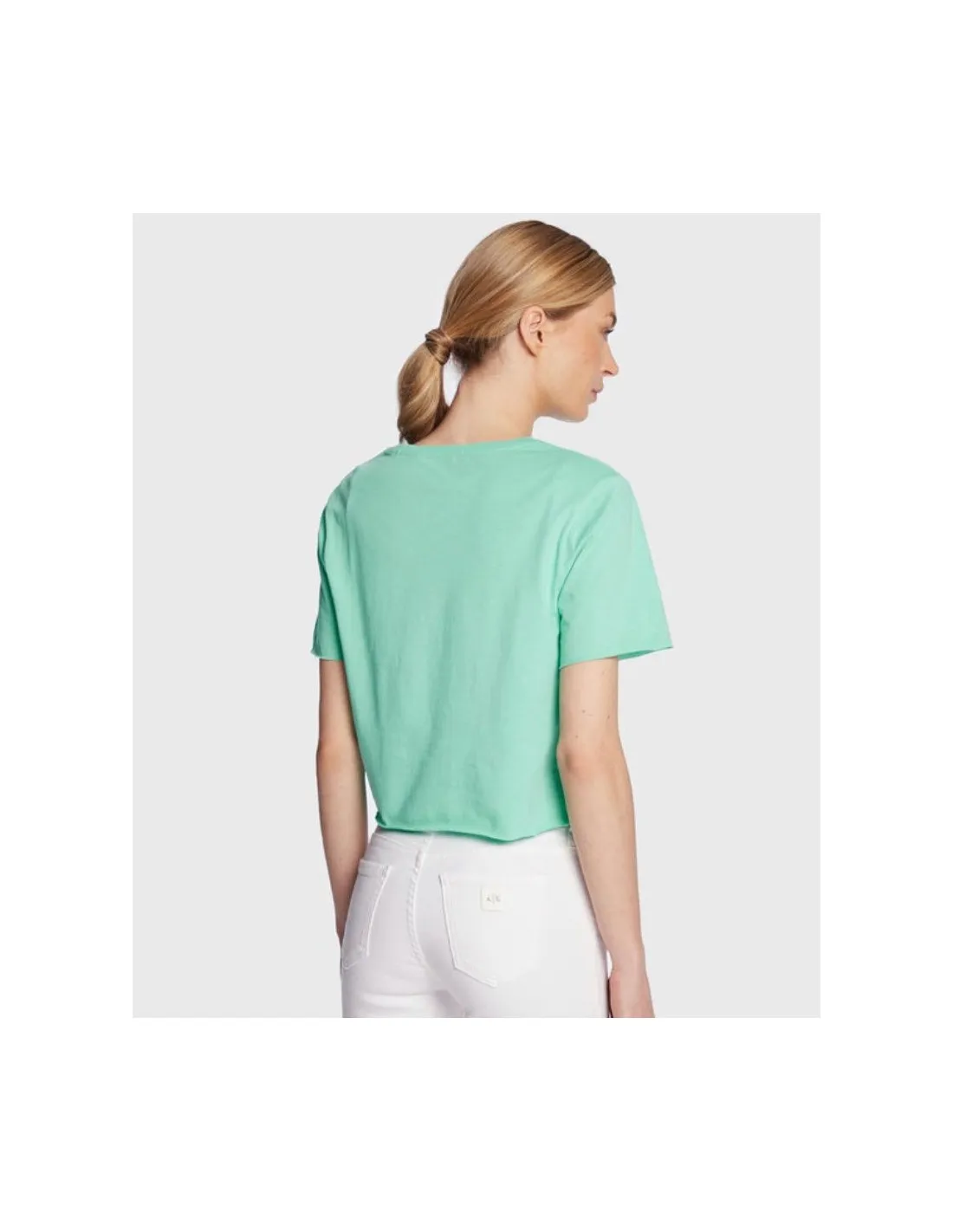 T-Shirt Guess Beach verde tiffany