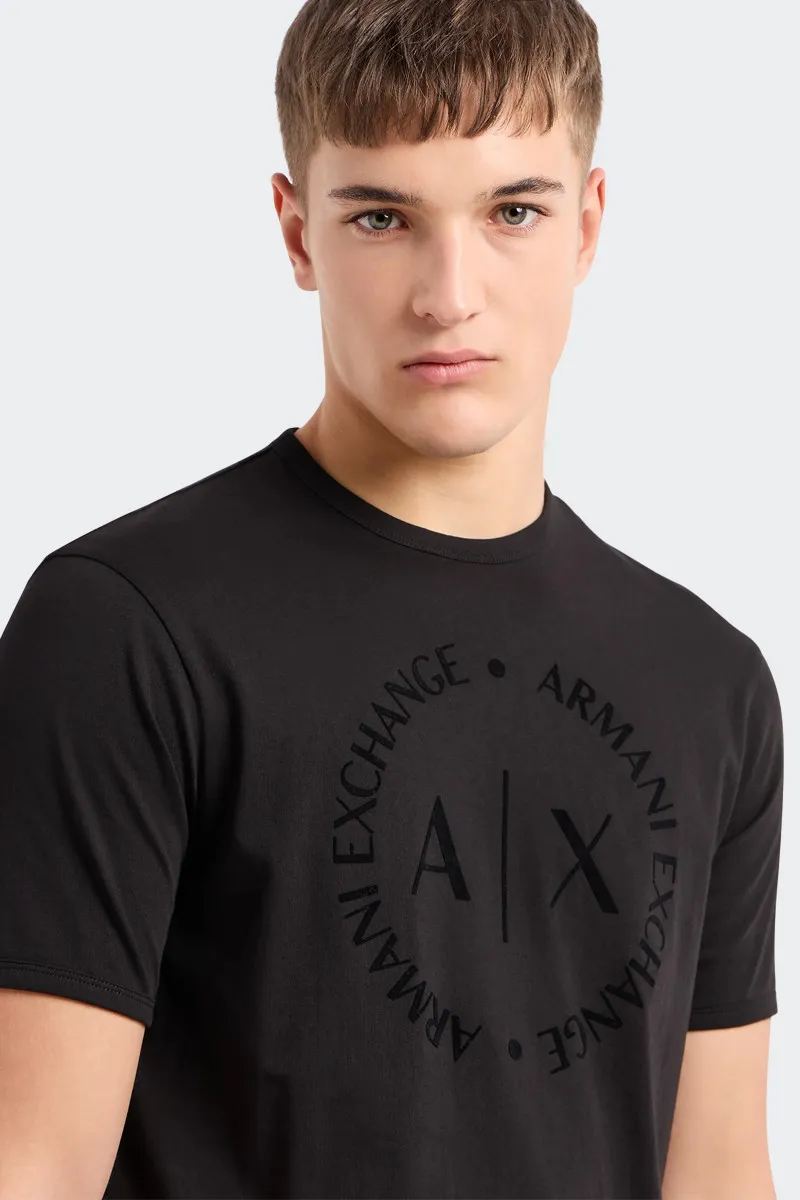 T-SHIRT IN JERSEY LOGO CIRCLE NERA
