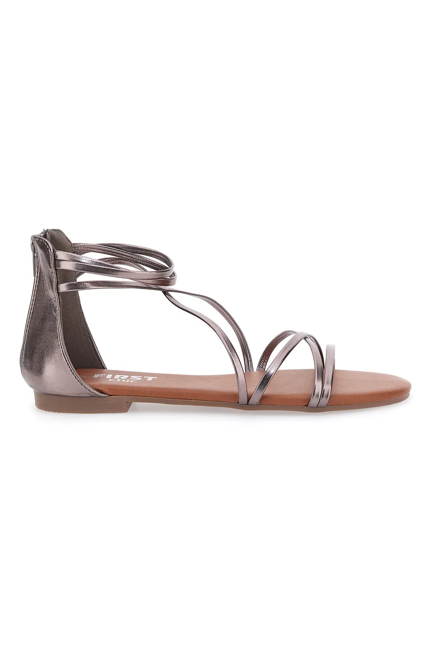   THE FIRST CHIC Sandali Bronzo Con Suola Flat The First Chic 1211