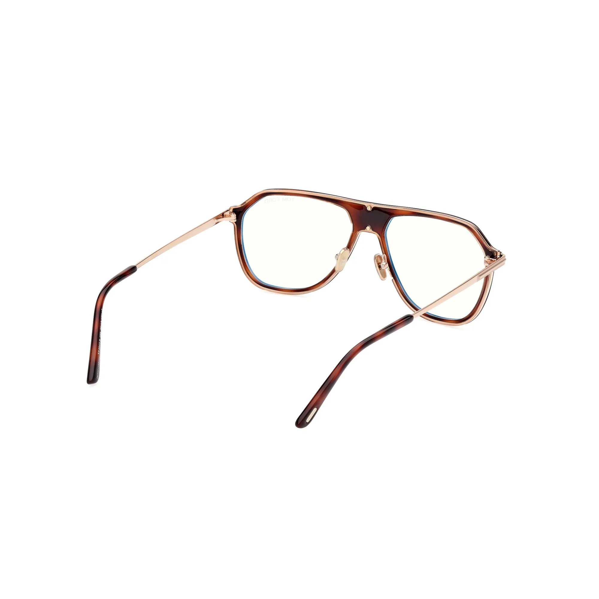   Tom Ford FT 5943-B Blue Block 056  Marrone Chiaro/monocolore | Occhiale Da Vista Uomo 
