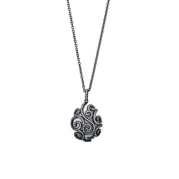 Tsars Collection Collana in Argento nero