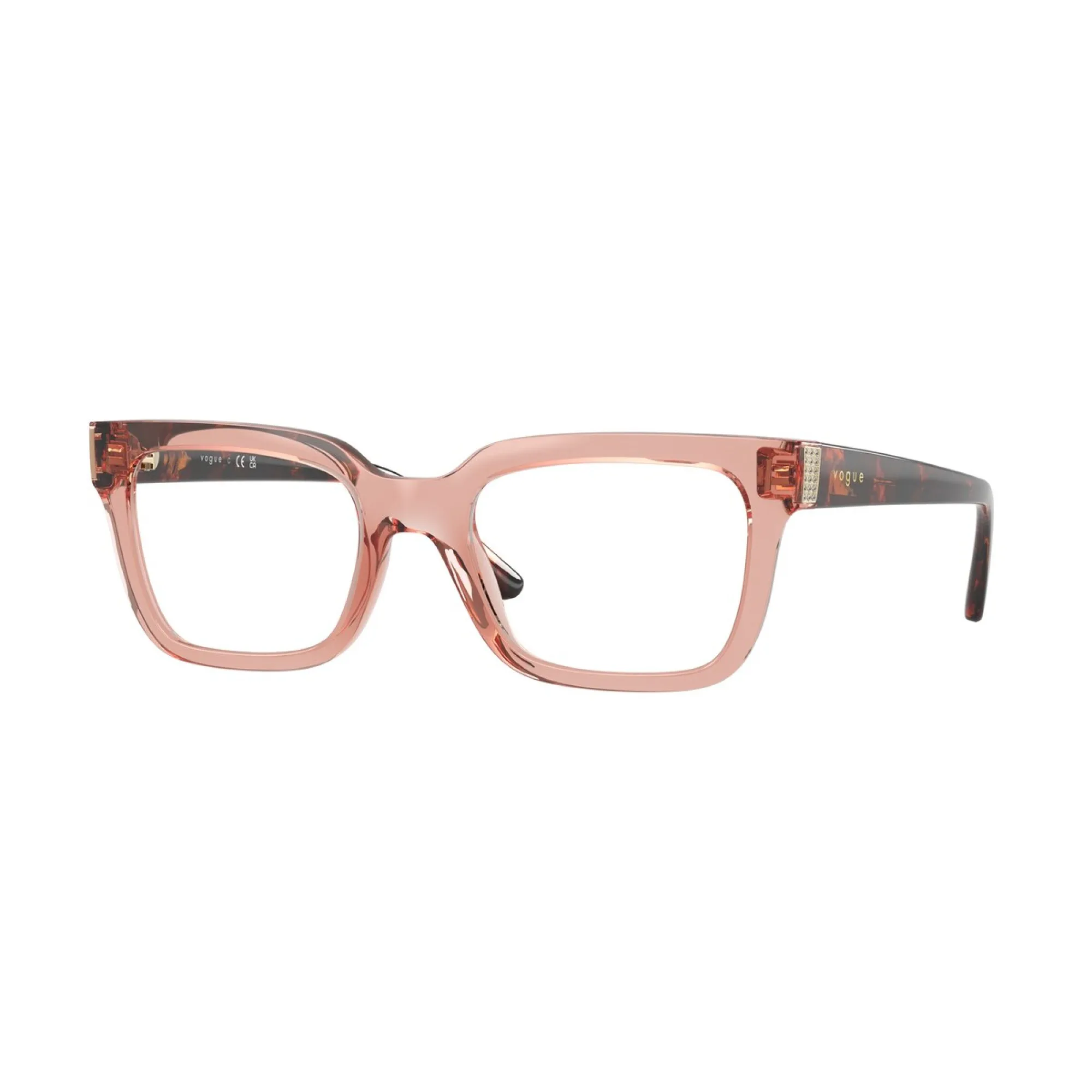   Vogue VO 5611B - 2864 Rosa Scuro Trasparente | Occhiale Da Vista Donna 