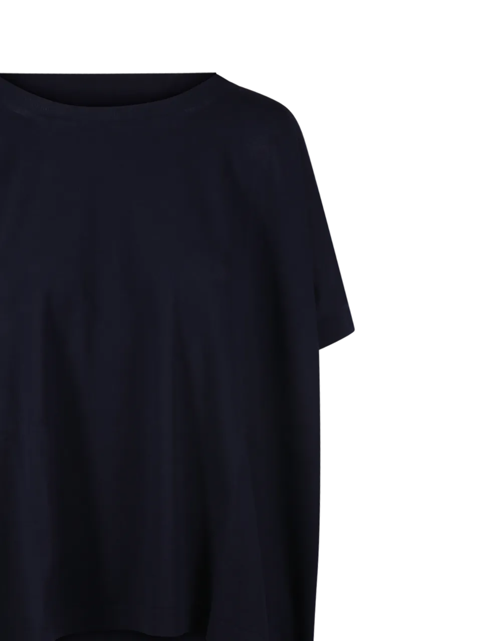 WOMAN ROBERTO COLLINA DARK BLUE COTTON T-SHIRT